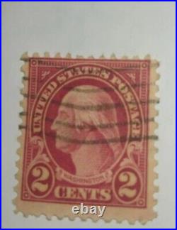 Very Rare George Washington Red 1923 2 Cents Stamp Ex/cond