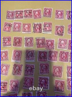 Very Rare George Washington Red 2 Cents Usps Postage Stamp Set