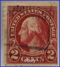 Very Rare George Washington Two 2 Cent Red Stamp