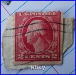 Very rare george washington two cent red stamp! 1920's