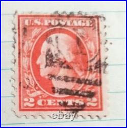Very rare george washington two cent red stamp! 1920's! 100 uears old