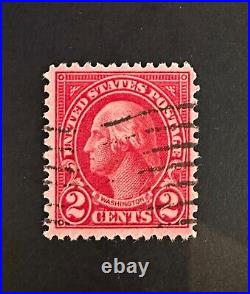 Vintage 1920s George Washington Two Cent US Stamp Red Very Rare! Excellent
